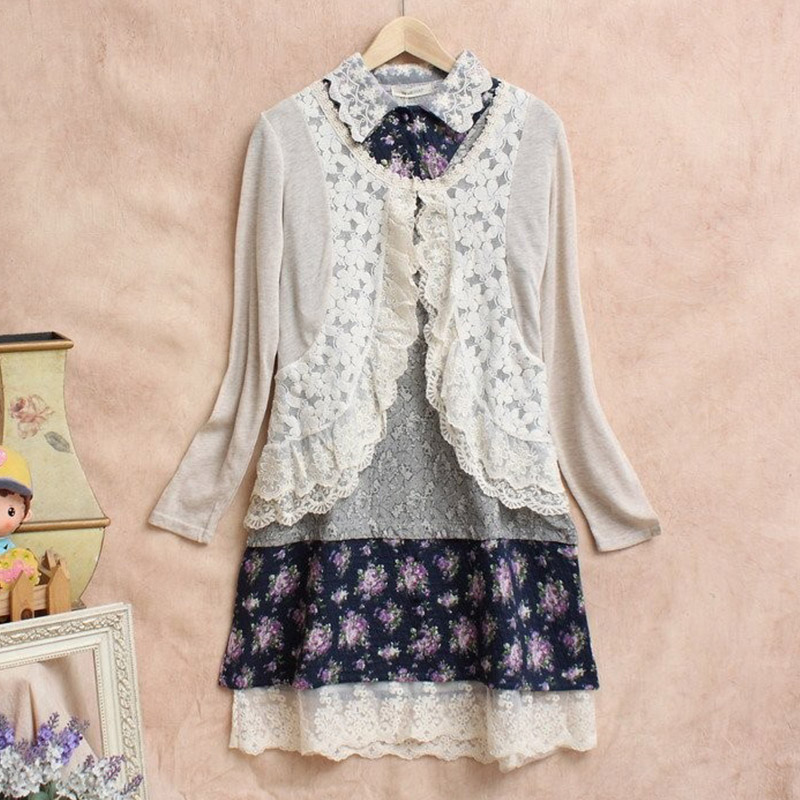 Spring Mori Girl Sweet Shirt W - Embroidery Cardigan recension och pris