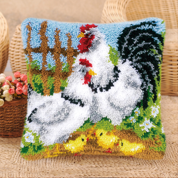Cartoon Cute Bird Duck Latch H - Printed Embroidery Kit recension och pris