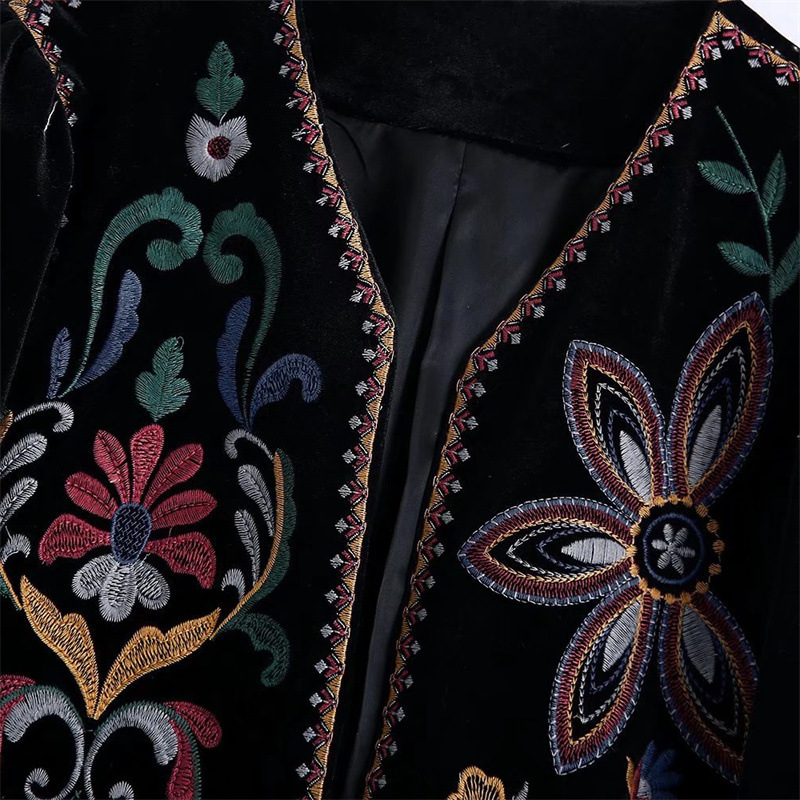 Women Vintage Floral Embroider - Embroidery Cardigan recension och pris