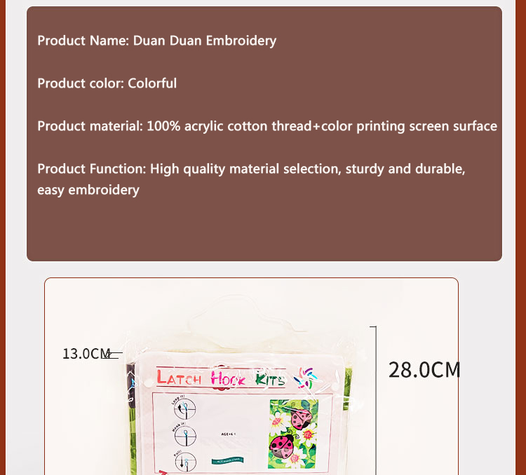Bee latch hook kit rug canvas  - Printed Embroidery Kit recension och pris