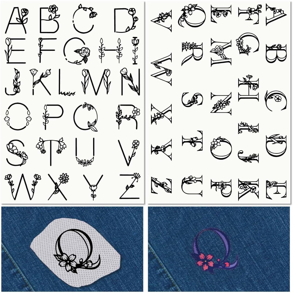 Letter A-Z Water Soluble Embro - Embroidery Paper recension och pris
