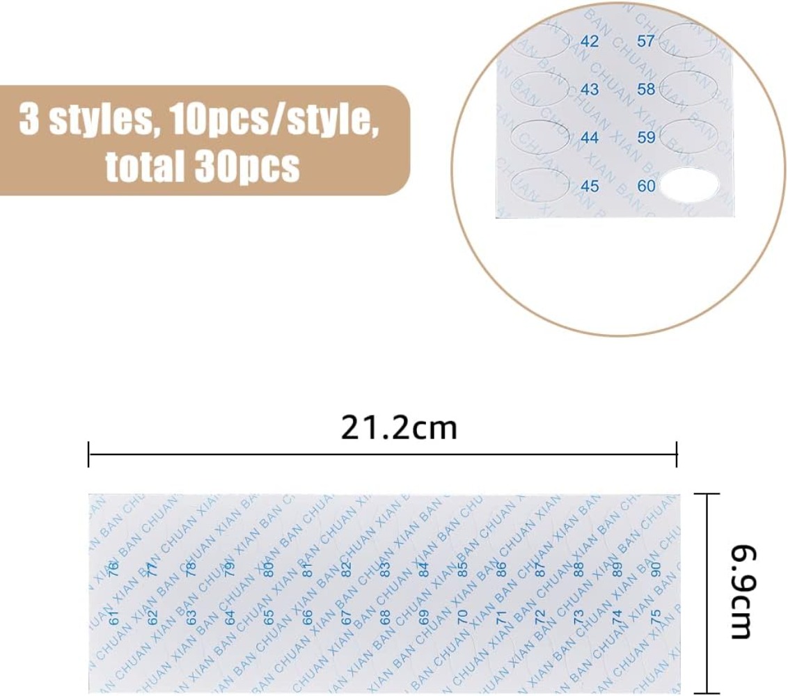 30Pcs 30 Positions Embroidery  - Embroidery Paper recension och pris