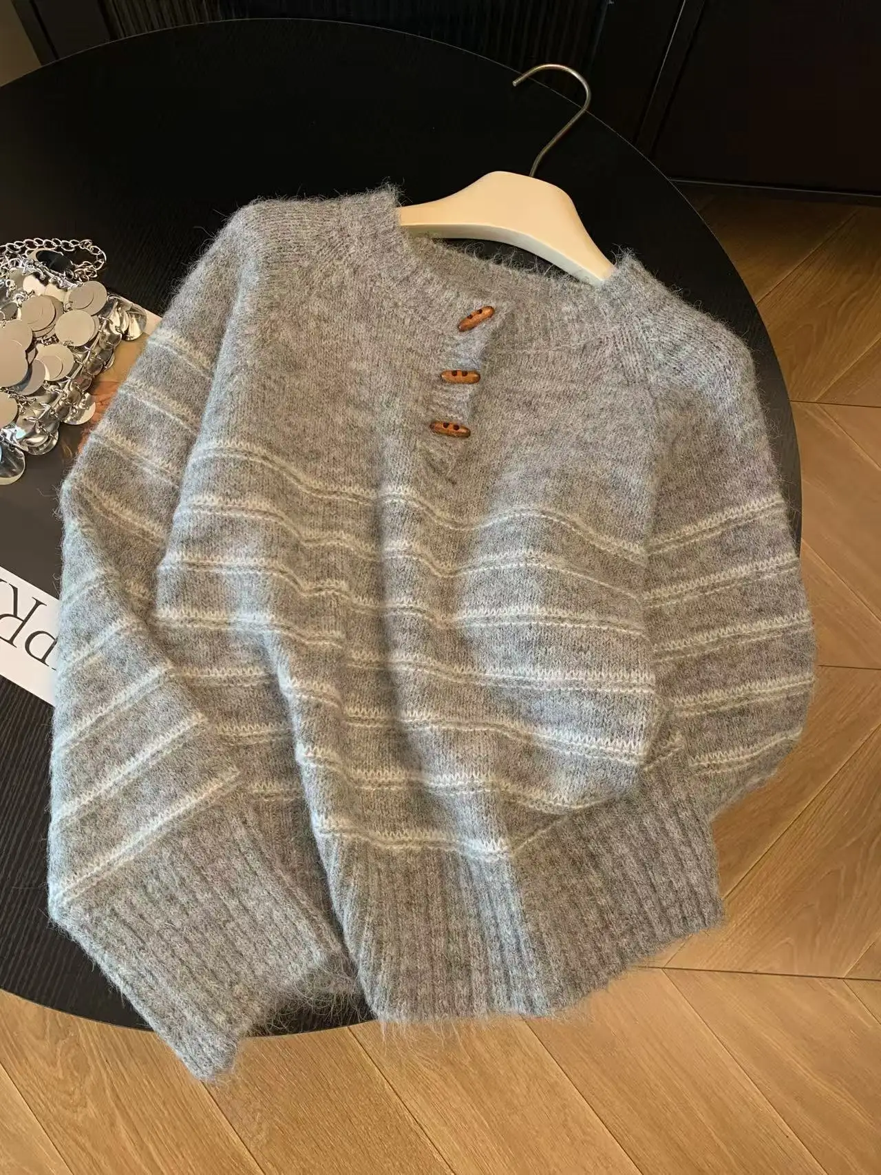 Autumn Winter Women's Striped  - Embroidery Origin recension och pris