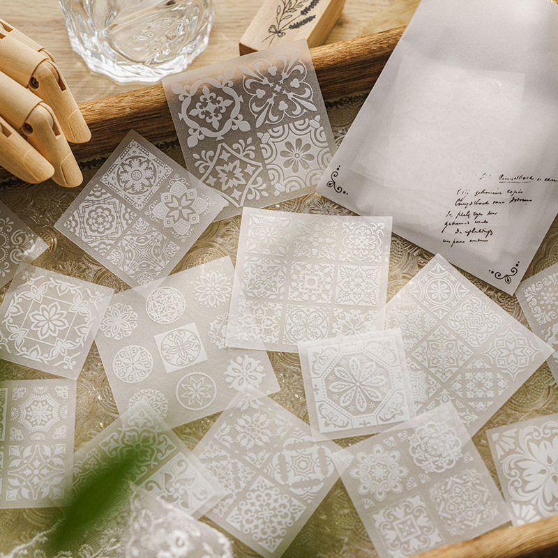 30pcs/lot White Translucent La - Embroidery Paper recension och pris