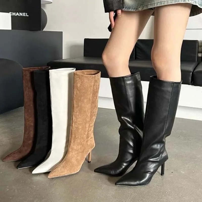 Luxury Women Long Boots Fashio - Embroidery Design recension och pris