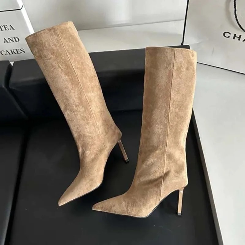 Luxury Women Long Boots Fashio - Embroidery Design recension och pris