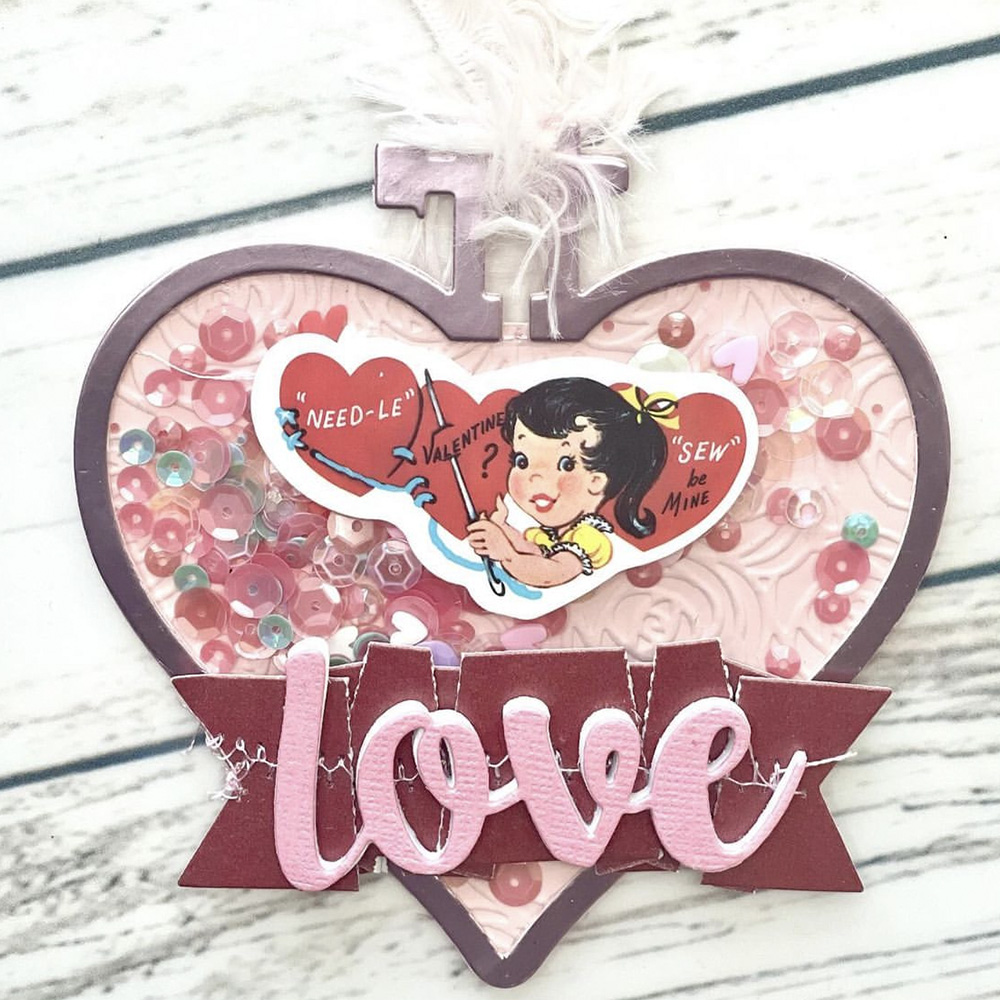 KSCRAFT Heart Embroidery Hoop  - Embroidery Paper recension och pris