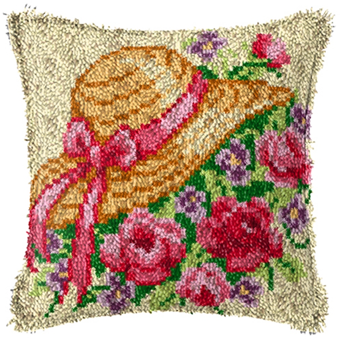 Smyrna Flower Latch Hook Kit M - Printed Embroidery Kit recension och pris