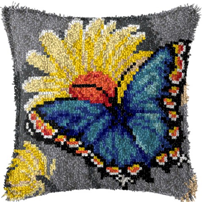 Smyrna Flower Latch Hook Kit M - Printed Embroidery Kit recension och pris