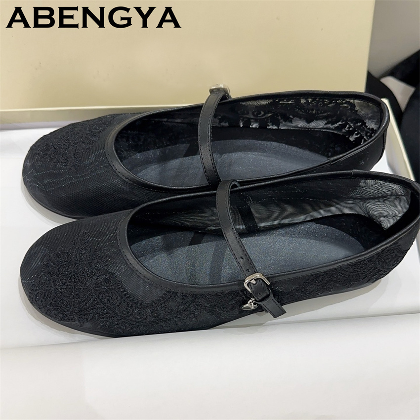 Lace Embroidery Flat Shoes for - Embroidery Design recension och pris