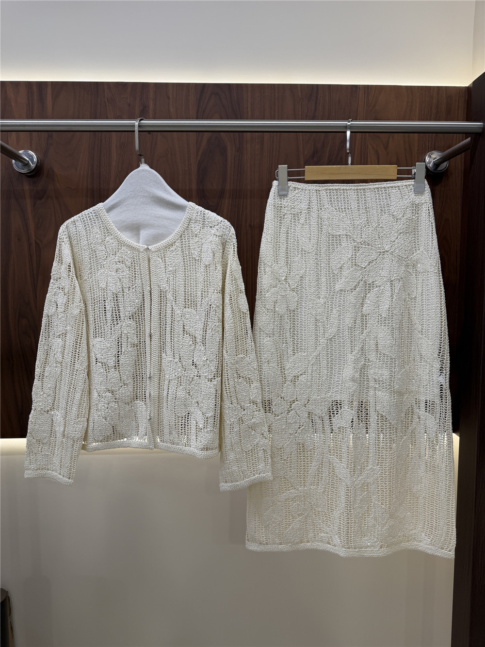Women's Openwork Embroidered K - Embroidery Cardigan recension och pris