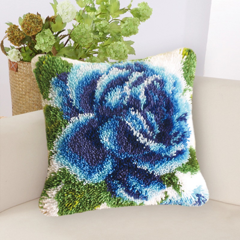 Rose Flower Latch Hook Kits DI - Printed Embroidery Kit recension och pris