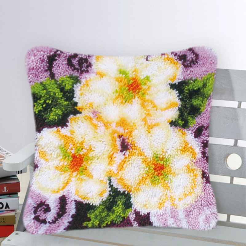 Rose Flower Latch Hook Kits DI - Printed Embroidery Kit recension och pris