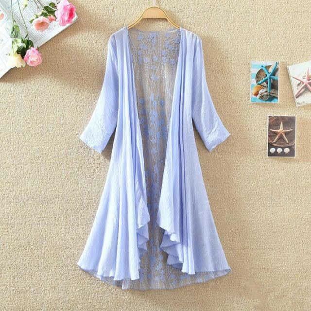Boho Holiday Beach Summer Card - Embroidery Cardigan recension och pris