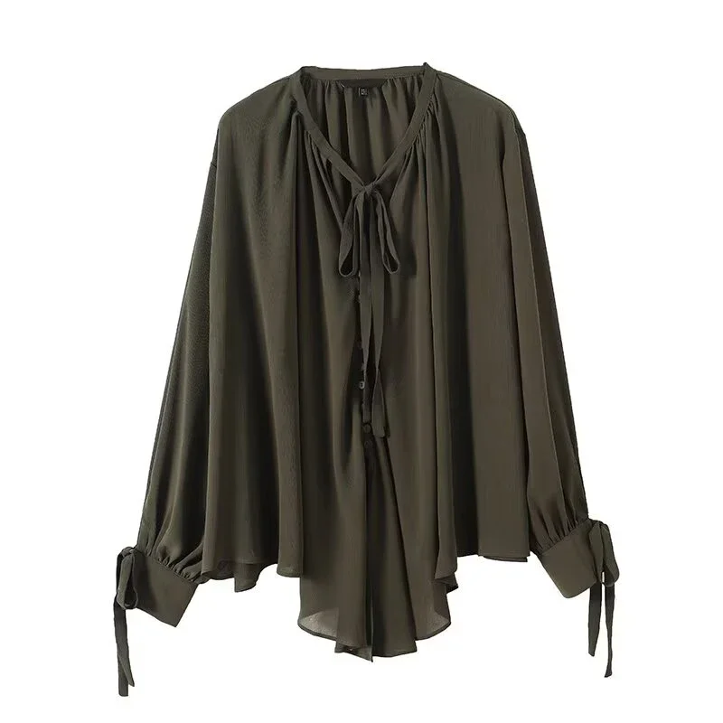 2025 French Style Women's Shir - Embroidery Origin recension och pris