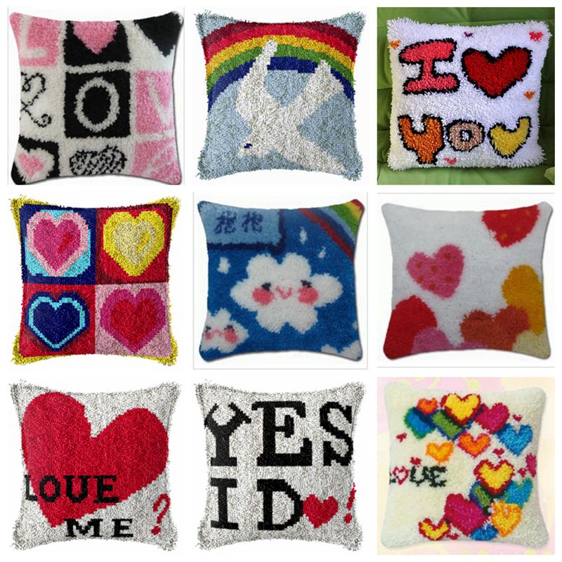 Rainbow Love Series Latch Hook - Printed Embroidery Kit recension och pris