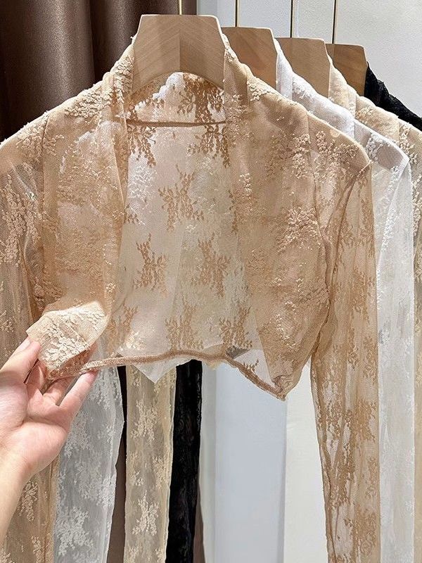 2025 New Lace Embroidery Sun P - Embroidery Cardigan recension och pris