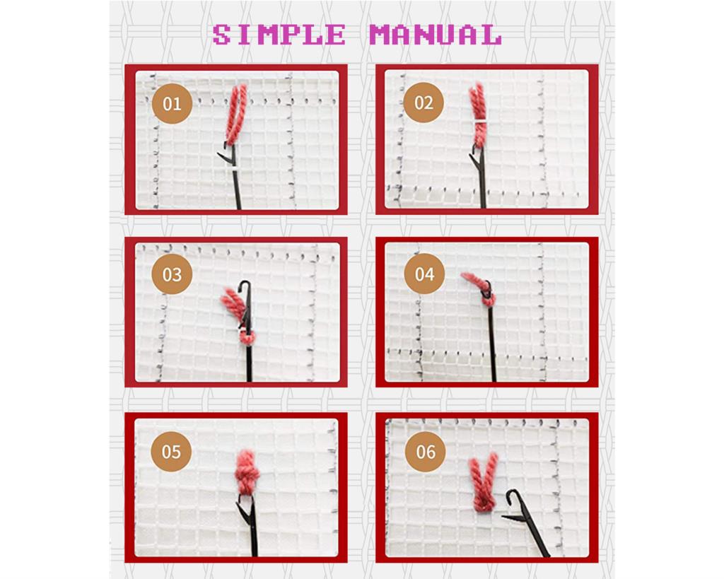 Carpet Embroidery Knoop Pakket - Printed Embroidery Kit recension och pris