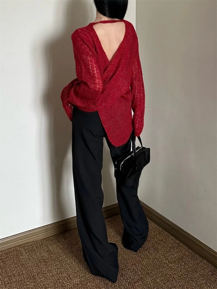 Y2K See-Through Knitted Women' - Embroidery Origin recension och pris