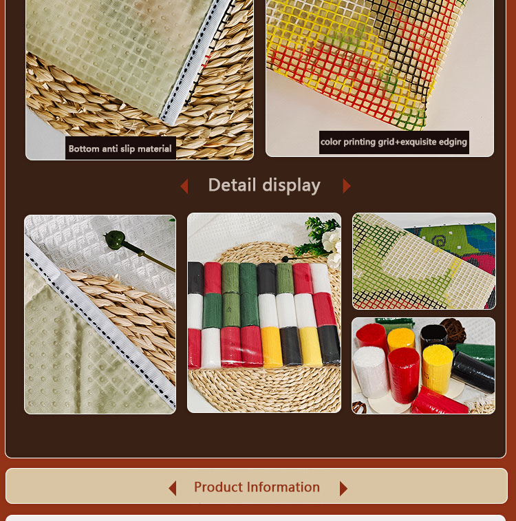 Bee Latch Hook Kit Rug Canvas  - Printed Embroidery Kit recension och pris